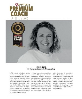 Intro zum Quantum Premium Coach Artikel von Henrike